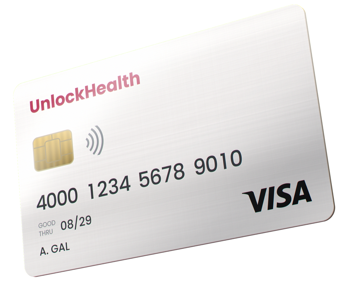 The UnlockHealth card — a Visa-powered concierge card issued to plan members