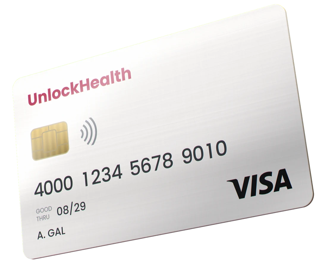 The UnlockHealth card, a Visa-powered concierge card issued to plan members